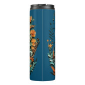 uil bloemenuniek design thermosbeker (Achterkant)