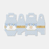 Uil Blue Floral Baby shower dank u Bedankdoosjes (Uitgevouwen)