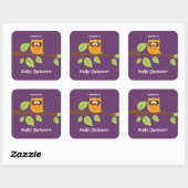 Uil Boek Label / Gift Label Sticker (Vel)