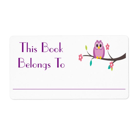 Uil Boek Sticker (Voorkant)