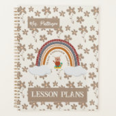 Uil Boho Floral Teacher Planner (Voorkant)