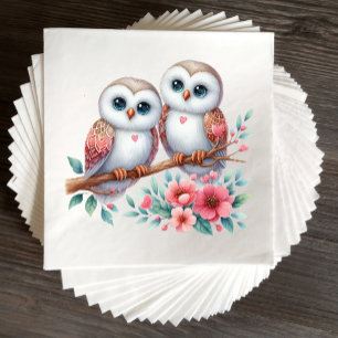 Uil Boho Landelijk Landelijk Huwelijk Servet