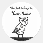 Uil Bookplate Labels (Voorkant)