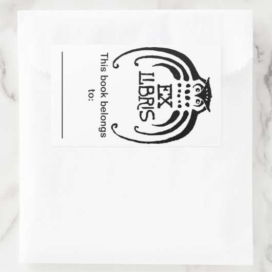 Uil Bookplate Sticker (Tas)