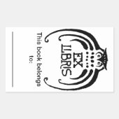 Uil Bookplate Sticker (Voorkant)