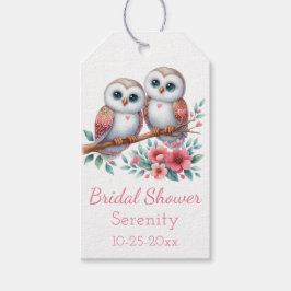 Uil Bosland Boho Landelijk Bruidsdouche Cadeaulabel