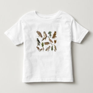  Uil Bospatroon Kinder Shirts