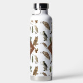 Uil Bospatroon Monogram Waterfles (Rechts)