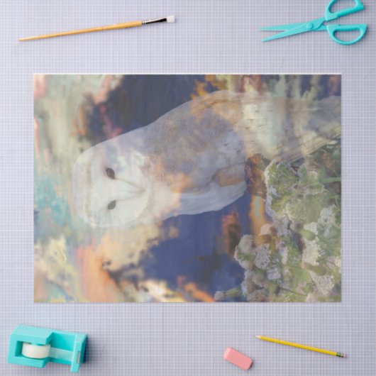 Uil Breeze Decoupage tissuepapier (Craft)