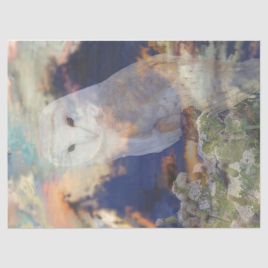 Uil Breeze Decoupage tissuepapier (Voorkant)