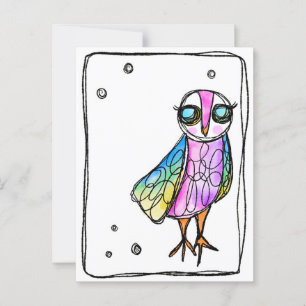 Uil Briefkaart