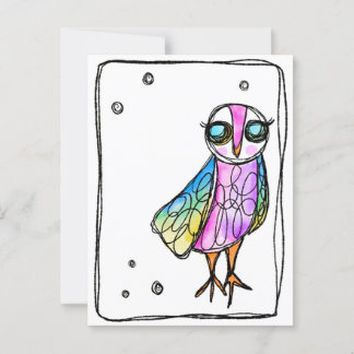 Uil Briefkaart