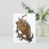 Uil Briefkaart (Staand voorkant)