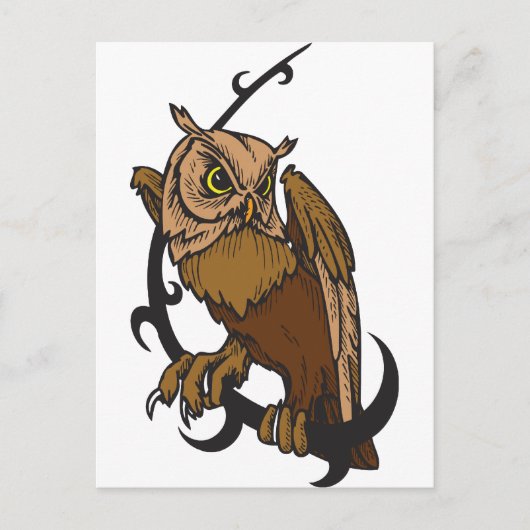 Uil Briefkaart (Voorkant)