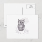 Uil Briefkaart (Voorkant / Achterkant)