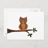 Uil Briefkaart (Voorkant / Achterkant)