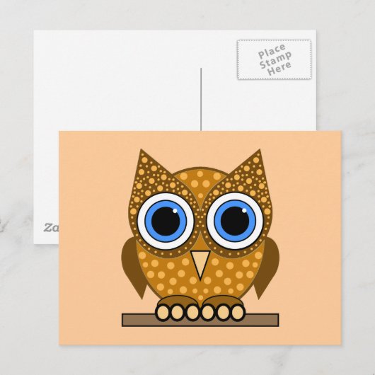 uil briefkaart (Voorkant / Achterkant)