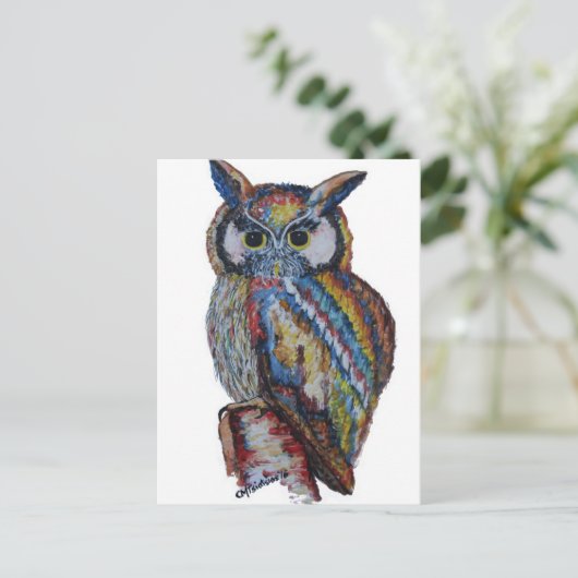 Uil Briefkaart (Staand voorkant)