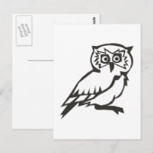 Uil Briefkaart (Voorkant / Achterkant)