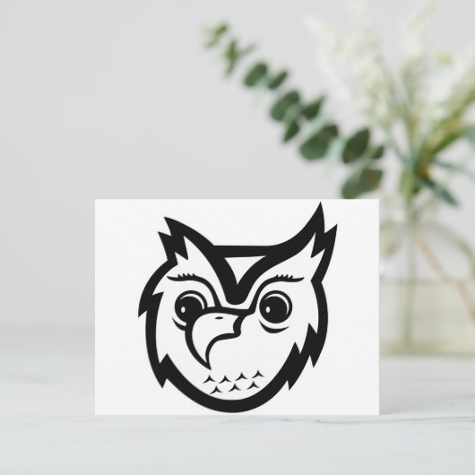 Uil Briefkaart (Staand voorkant)