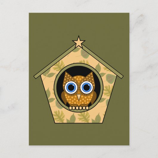 uil briefkaart (Voorkant)