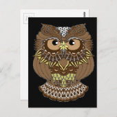 Uil Briefkaart (Voorkant / Achterkant)