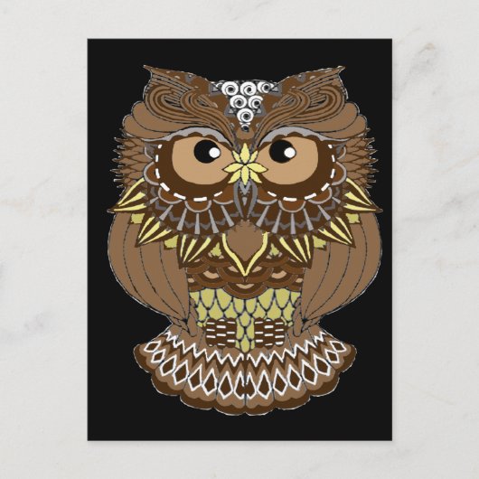 Uil Briefkaart (Voorkant)