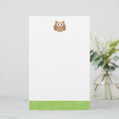 Uil Briefpapier (Staand voorkant)