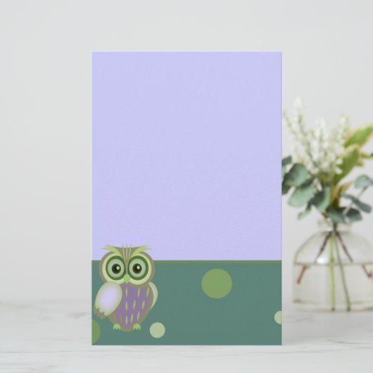 Uil Briefpapier (Staand voorkant)