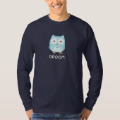 Uil Bruidegom Pas getrouwd Man Schattige Nieuwe Ec T-shirt (Voorkant)