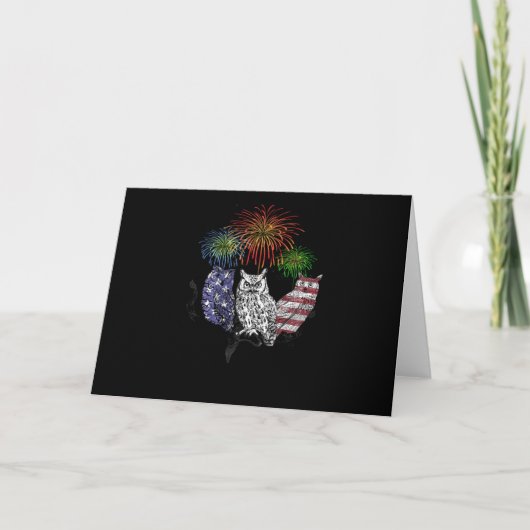 Uil Cadeau | 4 juli Uil Kaart (Voorkant)