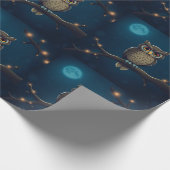 Uil cadeau rapping cadeaupapier (Hoek)