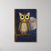 uil canvas afdruk (Voorkant)