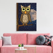 uil canvas afdruk (Insitu (Woonkamer))