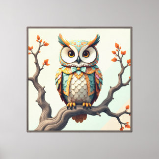 Uil Canvas Afdruk