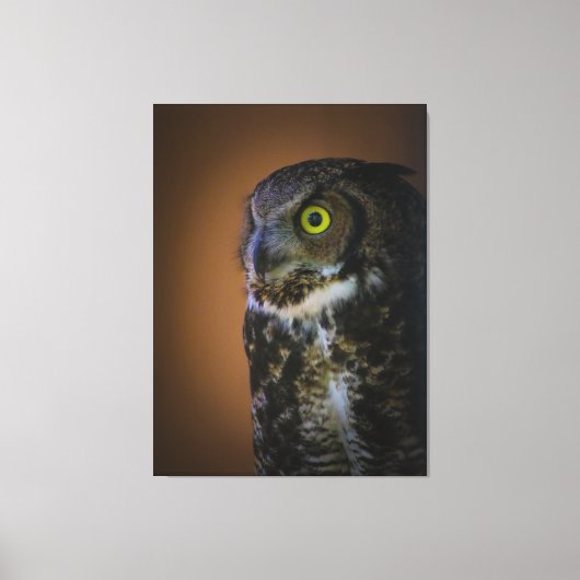 uil canvas afdruk (Voorkant)