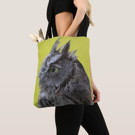 Uil canvas tas (Dichtbij)