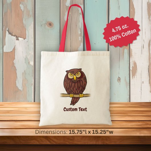 Uil Cartoon Boodschappentas Tote Bag
