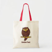 Uil Cartoon Boodschappentas Tote Bag (Voorkant)