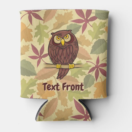 Uil Cartoon Bottle Cooler (Voorkant)