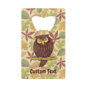 Uil Cartoon Credit Kaart Bottle Opener Creditkaart Flessenopener