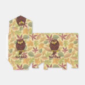 Uil Cartoon Favor Box Bedankdoosjes (Uitgevouwen)
