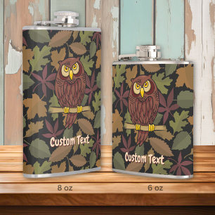 Uil Cartoon Fles Heupfles