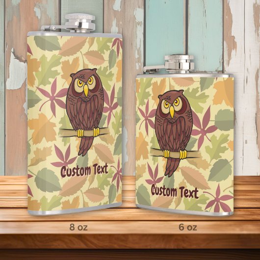 Uil Cartoon Fles Heupfles