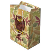Uil Cartoon Medium Gift Bag Cadeauzakje (Achterkant Gekanteld)