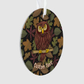 Uil Cartoon Ornament (voorkant)