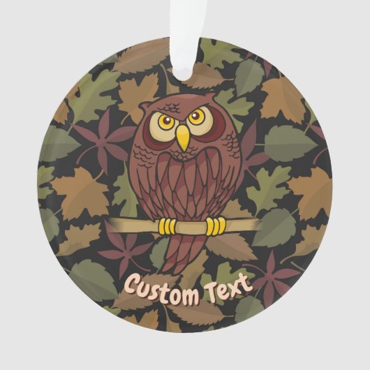 Uil Cartoon Ornament (voorkant)