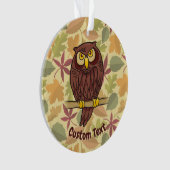 Uil Cartoon Ornament (voorkant)