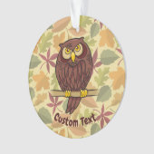 Uil Cartoon Ornament (voorkant)
