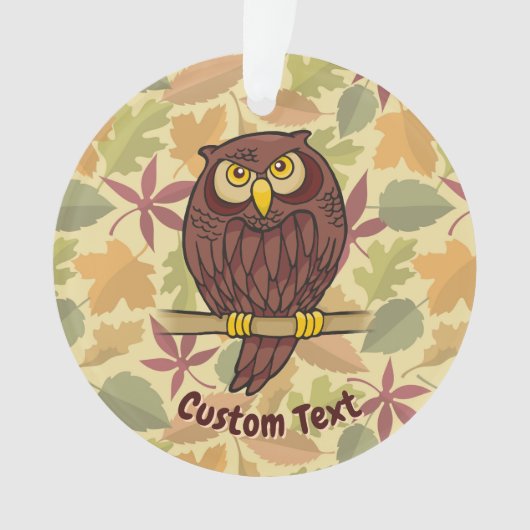 Uil Cartoon Ornament (voorkant)